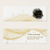 Imitats Gold Glitzer Logo Ofensichtkarte (Vorne & Hinten)