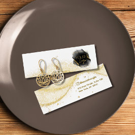 Imitats Gold Glitzer Logo Ofensichtkarte