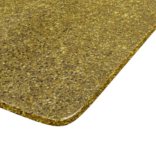 Imitats Gold Glitzer Moderne Küche Schneidebrett (Ecke)