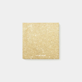 Imitats Gold Glitzer Personalisiert Post-it-Notize Post-it Klebezettel