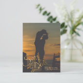 Imitats Gold Glitzer Save the Date Foto Postkarte (Stehend Vorderseite)