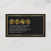 Imitats Gold Hammers Zuhause Reparaturen Visitenkarte (Rückseite)