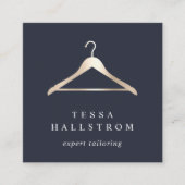 Imitats Gold Hanger | Seamstress Schneiderveränder Quadratische Visitenkarte (Vorderseite)