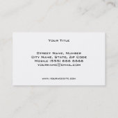 Imitats Gold Headphone DJ Business Card Visitenkarte (Rückseite)