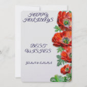 Imitats Gold Holiday Print Card Feiertagskarte (Vorderseite)