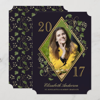 Imitats Gold Ivy League Grad Foto Einladung II