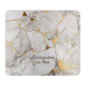 Imitats Gold Marmor etabliert Personalisiert Schneidebrett (Vorderseite)