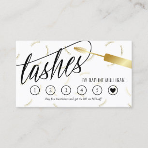 Imitats Gold Mascara Wand an Wand Loyalität Karte
