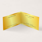 Imitats Gold Metallic Look Moderne Luxusvorlage Visitenkarten (Innenseite)