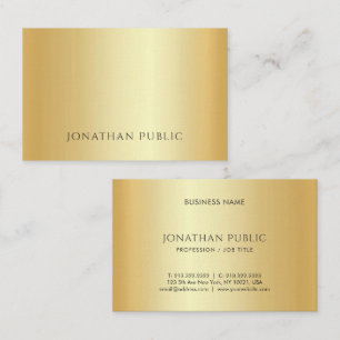 Imitats Gold Minimalistisch Template Luxus Custom Visitenkarte