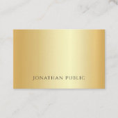 Imitats Gold Minimalistisch Template Luxus Custom Visitenkarte (Vorderseite)