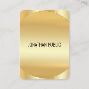 Imitats Gold Moderne Elegante Template Custom Luxu Visitenkarte