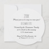 Imitats Gold New Year Party Einladung (Rückseite)