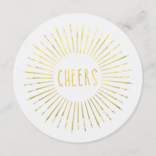 Imitats Gold New Year Party Einladung