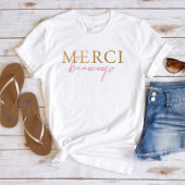 Imitats Gold Pink Merci Beaucoup T - Shirt