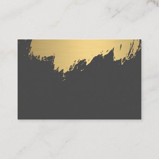 Imitats Gold Pinselgrau / Variation Visitenkarte (Rückseite)