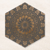 Imitats Gold Shimmer Mandala Untersetzer (Vorderseite)