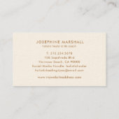 Imitats Gold Shimmer Mandala Visitenkarte (Rückseite)