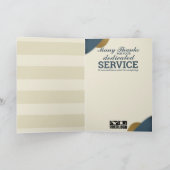 Imitats Gold Siegel Meilenstein Angestelltenjubilä Karte (Innenseite)