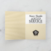 Imitats Gold Siegel Meilenstein Angestelltenjubilä Karte (Innenseite)