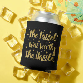 Imitats Gold Tassel Abschluss Dosenkühler