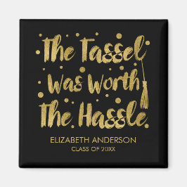 Imitats Gold Tassel Abschluss Magnet