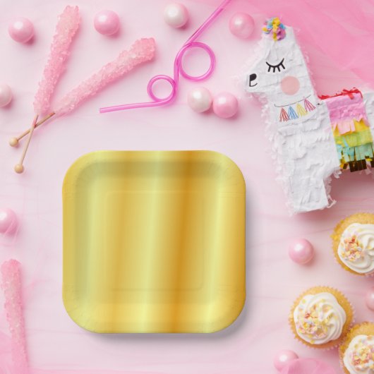 Imitats Gold Template Trendy Elegant Glamour Pappteller (Party)