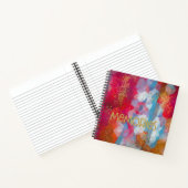 Imitats Gold Touch Abstrakte Erinnerungen Notizblock (Innenseite)