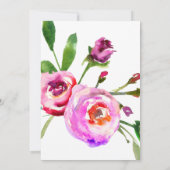 Imitats Gold und Blumen Abschluss Ankündigung Foto (Rückseite)