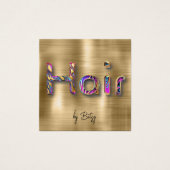 Imitats Gold und Juwel tönt Frisur Stylist Busines (Vorderseite)