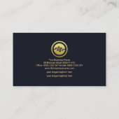 Imitats Gold Wave Stock Exchange Graph Forex Tradi Visitenkarte (Rückseite)