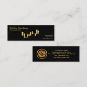 Imitats Goldbörse Devisenhändler Mini Visitenkarte (Vorne/Hinten)