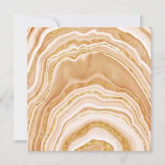 Imitats Golden Agate 21. Geburtstag Einladung (Rückseite)