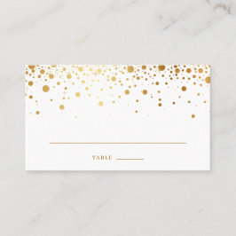Imitats Golden Foil Confetti Dots Hochzeitsfeier Platzkarte