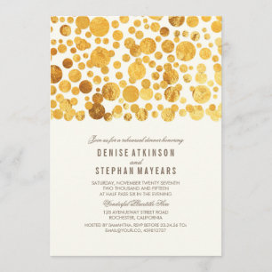 Imitats Golden Foil Confetti Wählen Sie eine ander Einladung