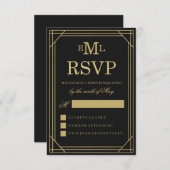 Imitats Golden Foil | Hochzeit RSVP (Vorne/Hinten)