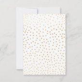 Imitats Goldene Grünanlage Kranz + Konfetti Abschl Einladung (Rückseite)