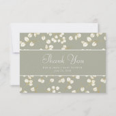 Imitats Goldmagen Grüne Eukalyptus Grüne Dankeskarte (Vorderseite)