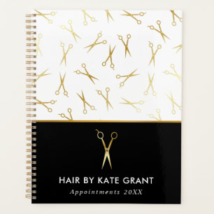 Imitats Goldschere Haar Stylist Salon Ernennung Planer