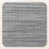 Imitats Grau Stoff Stoff Stoff Papier Untersetzer (Vorderseite)
