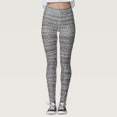 Imitats Grau Stoffe Leggings (Vorderseite)