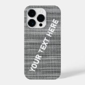 Imitats Graue Fabric iPhone Case mit benutzerdefin iPhone Hülle (Rückseite)