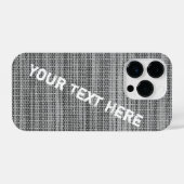 Imitats Graue Fabric iPhone Case mit benutzerdefin iPhone Hülle (Rückseite (Horizontal))