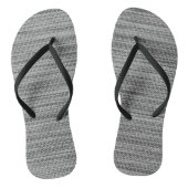 Imitats Graue Stoffe Flip Flops Badesandalen (Fußbett)