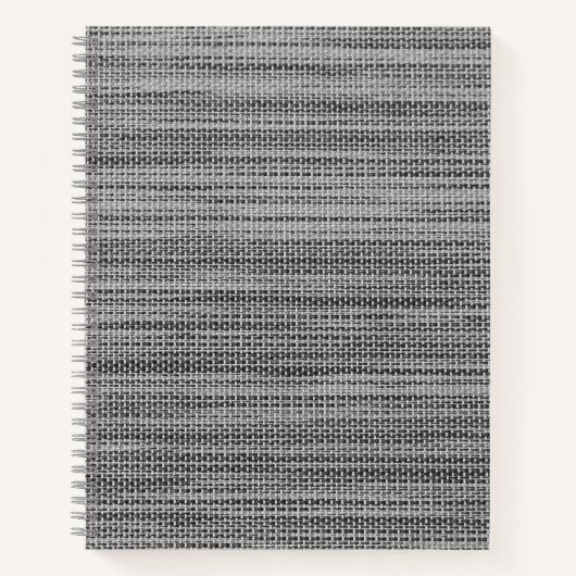 Imitats Gray Fabric Notebook Notizblock (Vorderseite)
