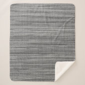Imitats Gray Fabric Sherpa Blanket Sherpadecke (Vorderseite)