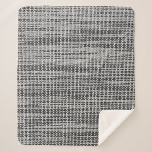 Imitats Gray Fabric Sherpa Blanket Sherpadecke (Vorderseite)