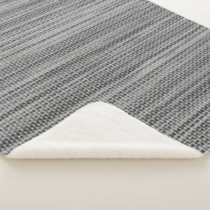 Imitats Gray Fabric Sherpa Blanket Sherpadecke