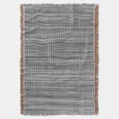 Imitats Gray Fabric Throw Blanket Decke (Vorderseite Vertikal)