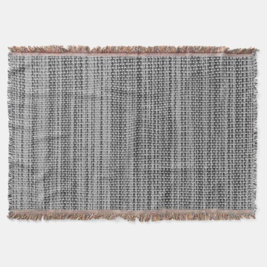 Imitats Gray Fabric Throw Blanket Decke (Vorderseite)